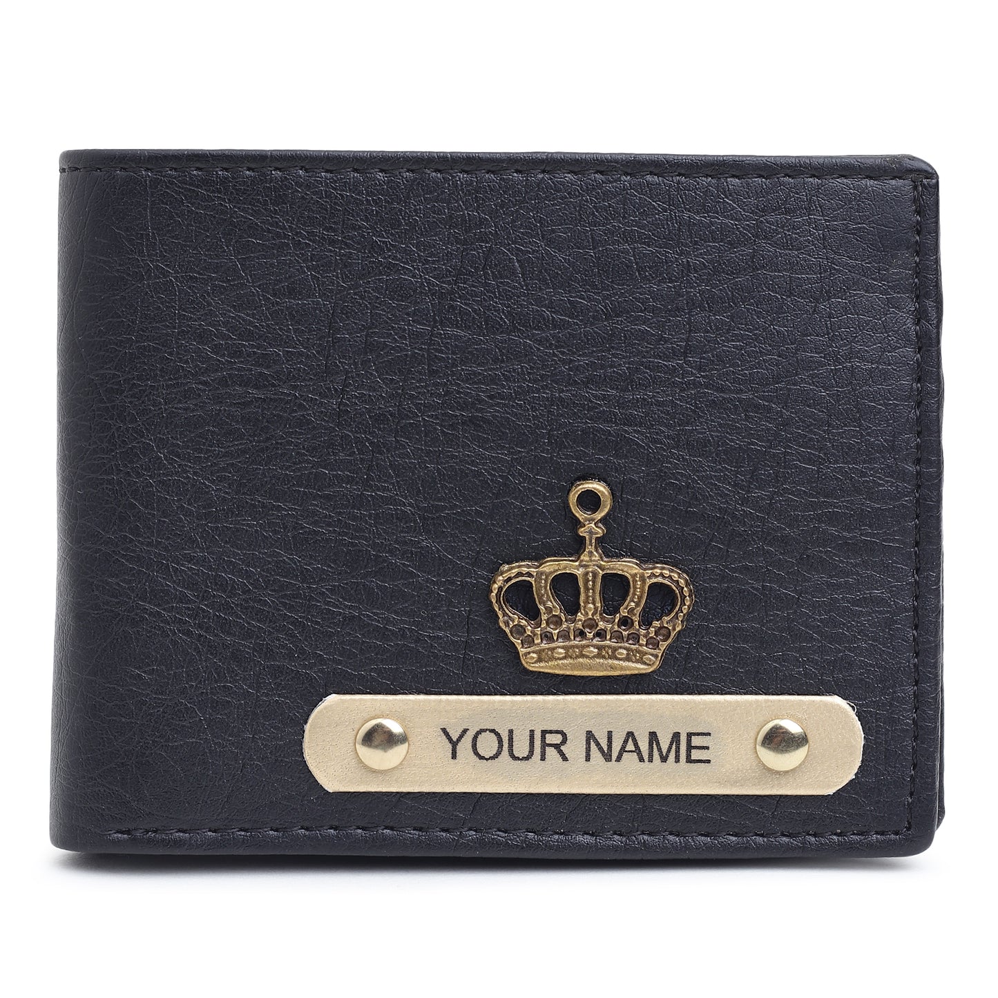 Combo Personalised Leather Wallet for Dad, Handcrafted Fathers Day Gift Idea with Personalised Keychain